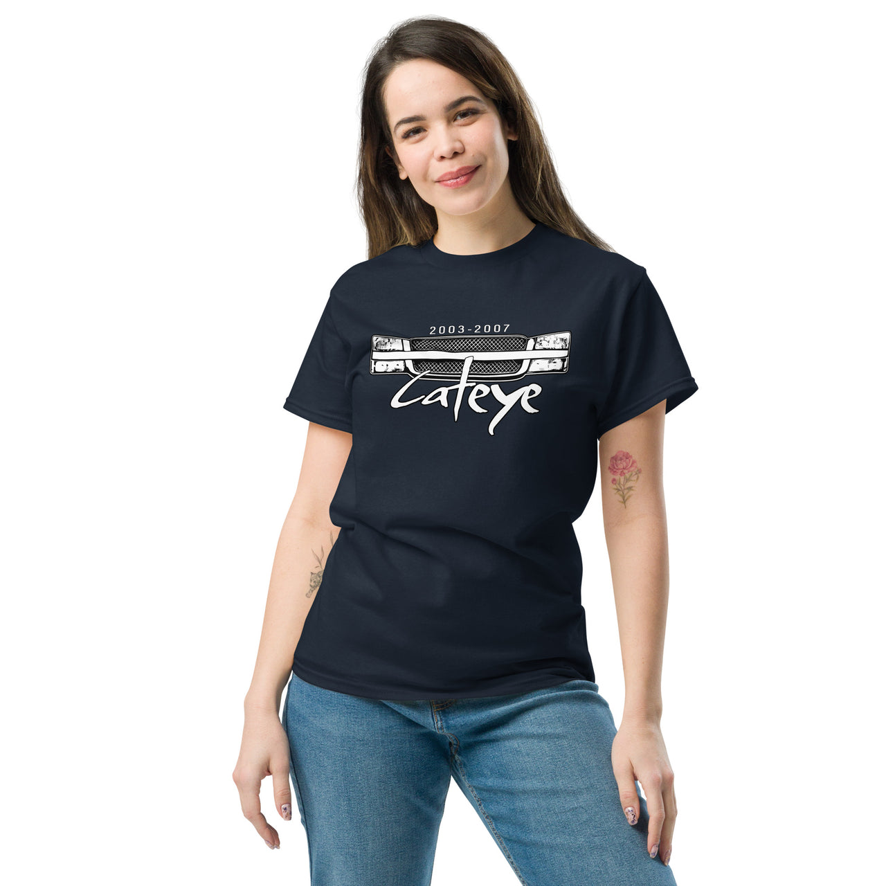 cateye-chevy-shirt-navy-modeled