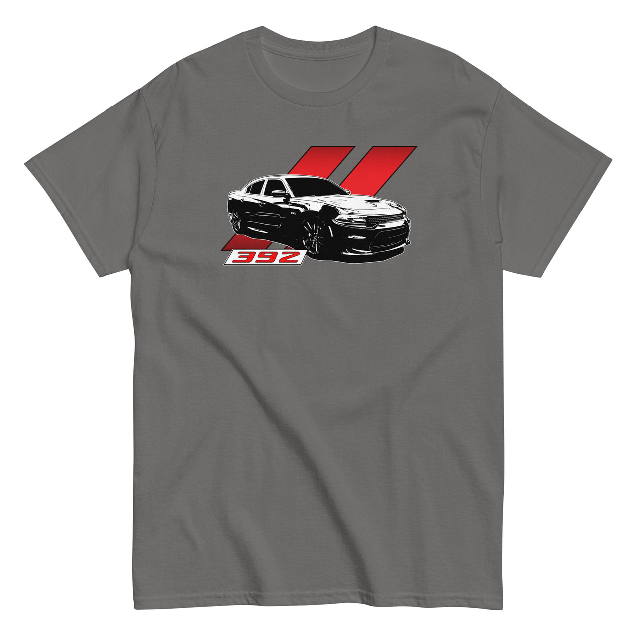 Charger 392 T-Shirt-In-Charcoal-From Aggressive Thread