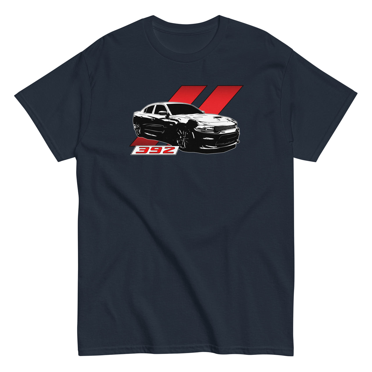 Charger 392 T-Shirt-In-Navy-From Aggressive Thread