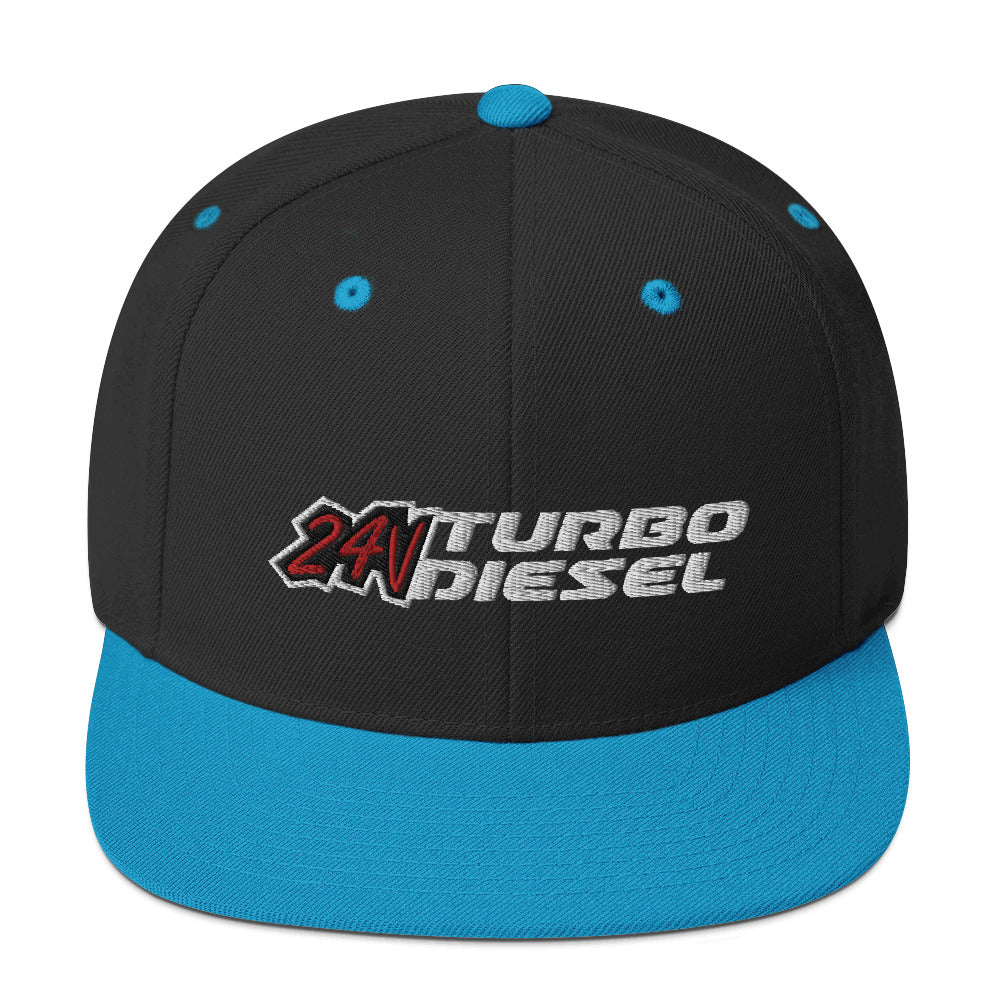 12v Turbo Diesel Snapback Hat-In-Black-From Aggressive Thread