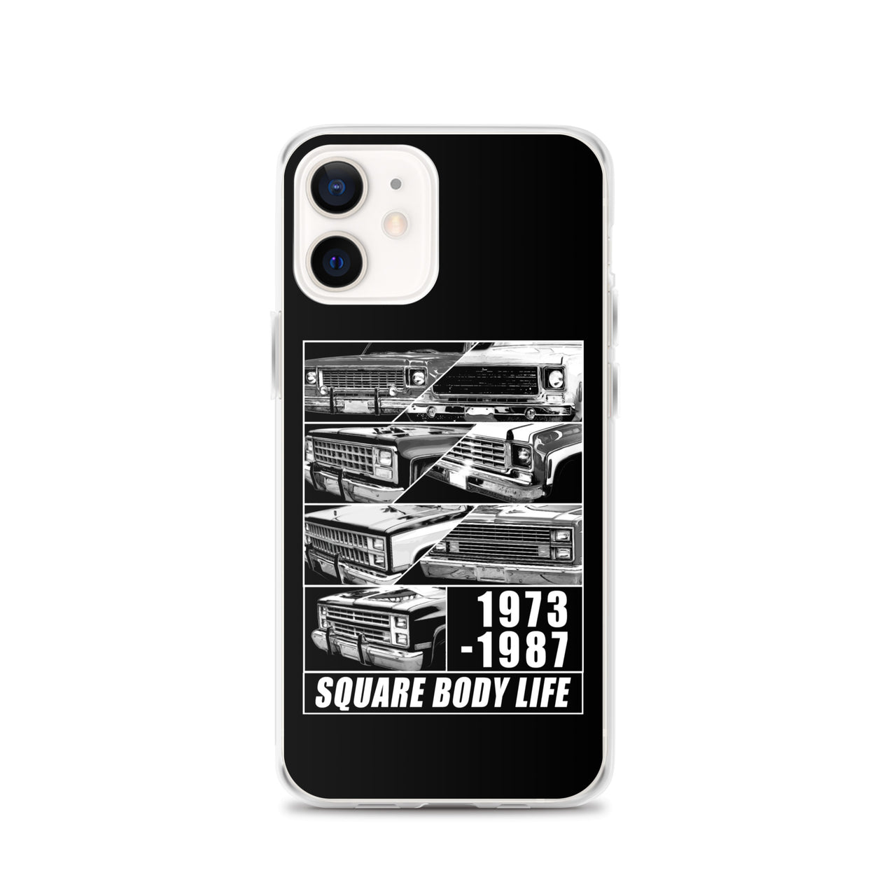 Square Body Truck Grilles Phone Case For iPhone 12 