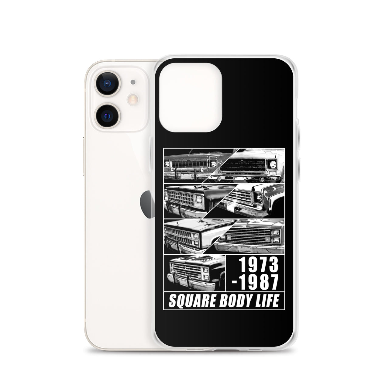 Square Body Truck Grilles Phone Case For iPhone 12