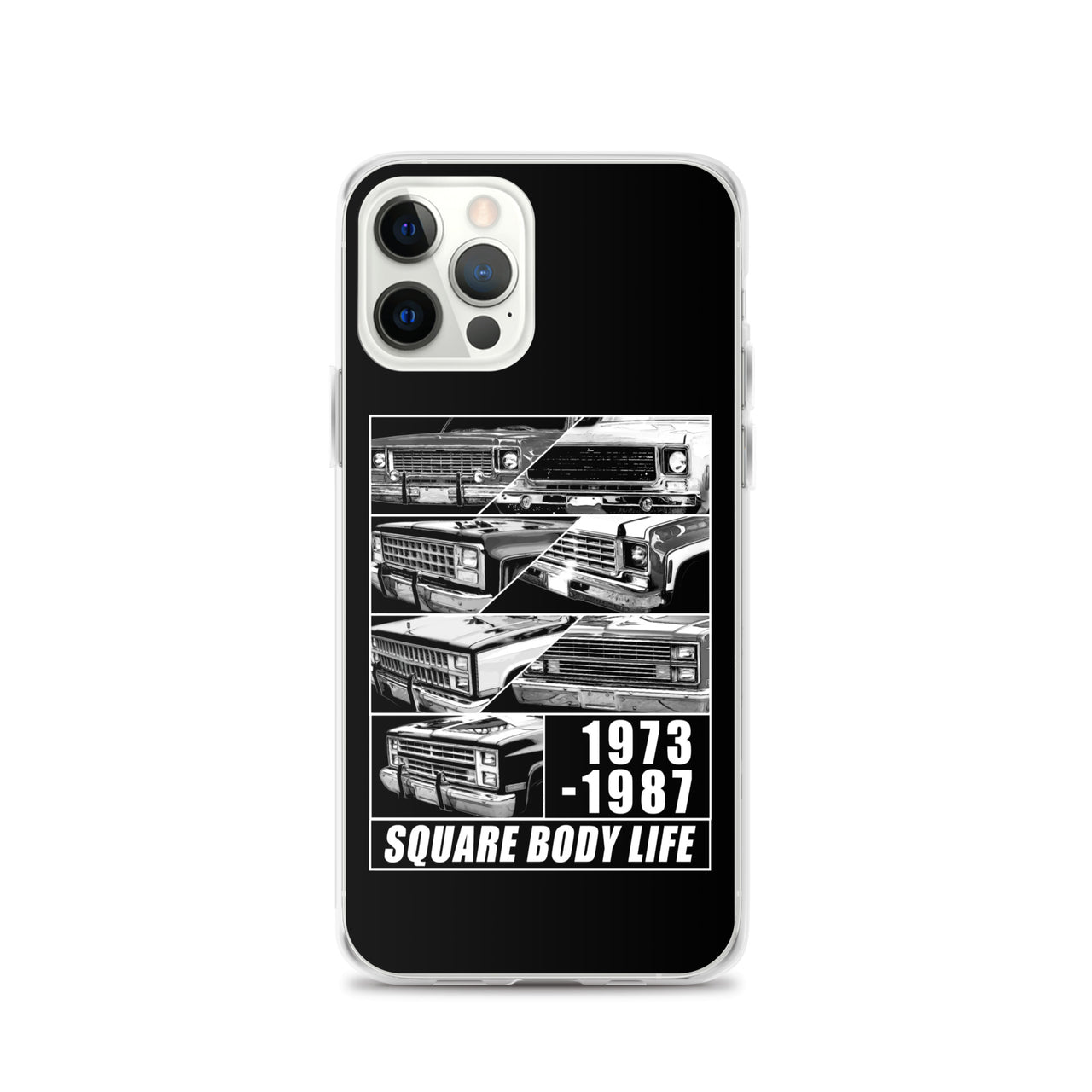Square Body Truck Grilles Phone Case For iPhone 12 pro max