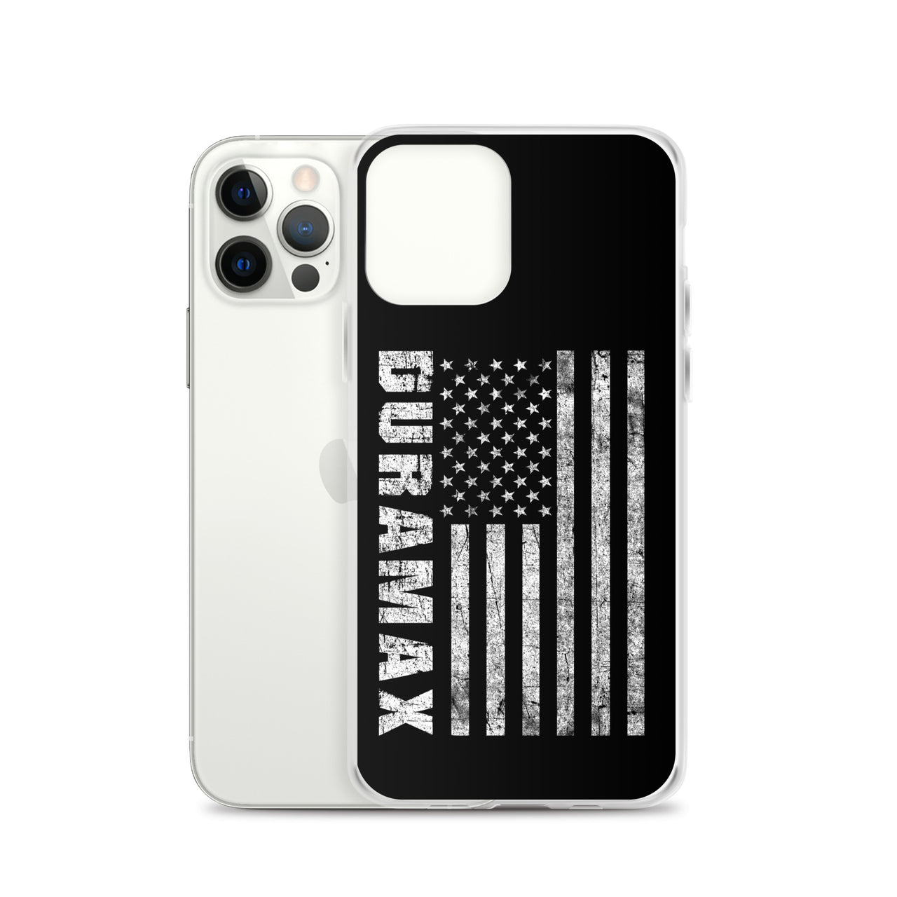 Duramax American Flag Protective Phone Case - Fits iPhone 12 pro