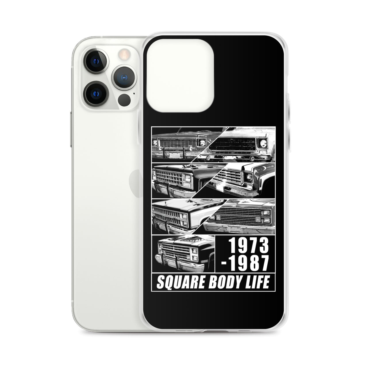Square Body Truck Grilles Phone Case For iPhone 12 pro max