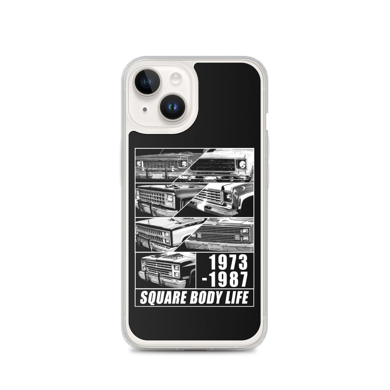 Square Body Truck Grilles Phone Case For iPhone 14