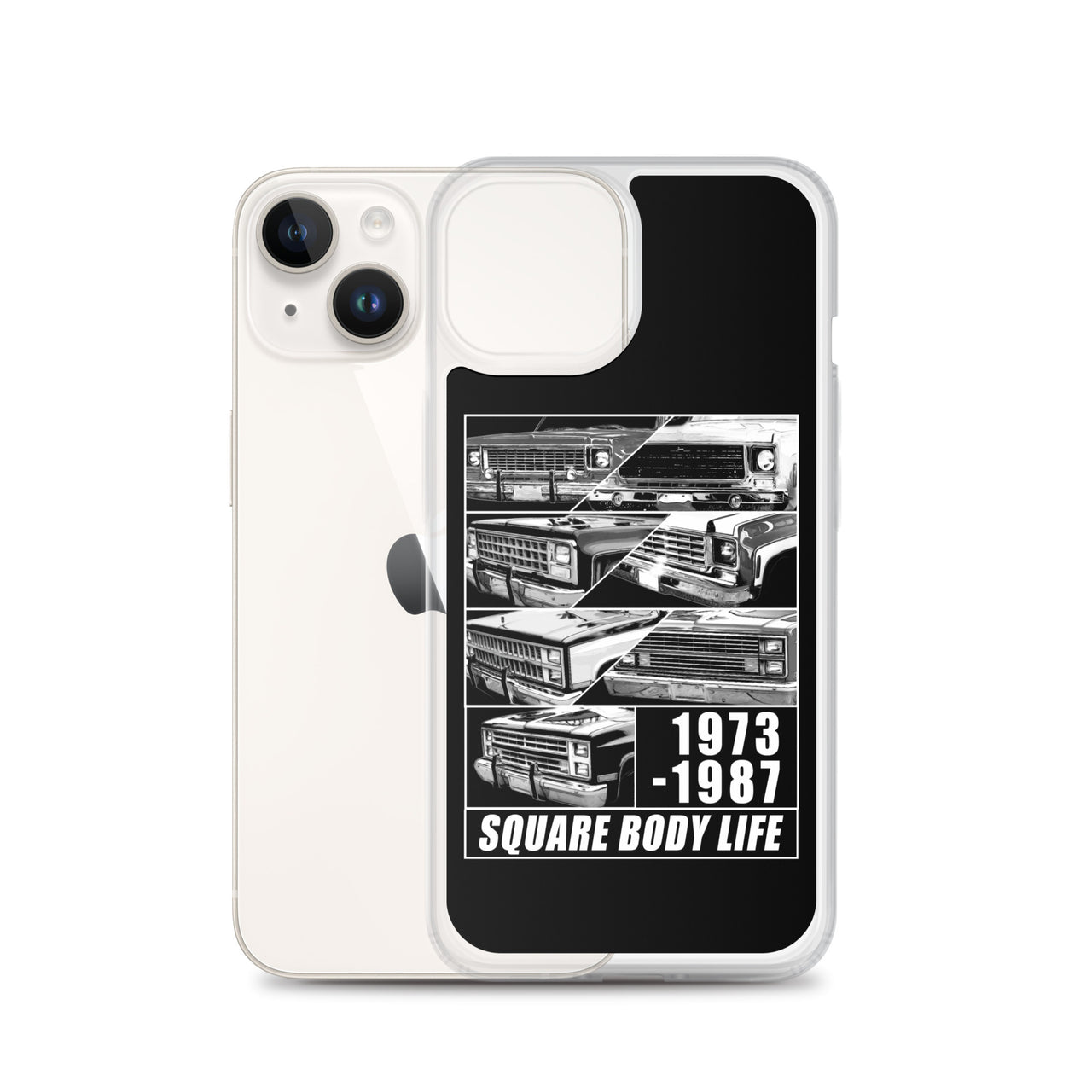 Square Body Truck Grilles Phone Case For iPhone 14