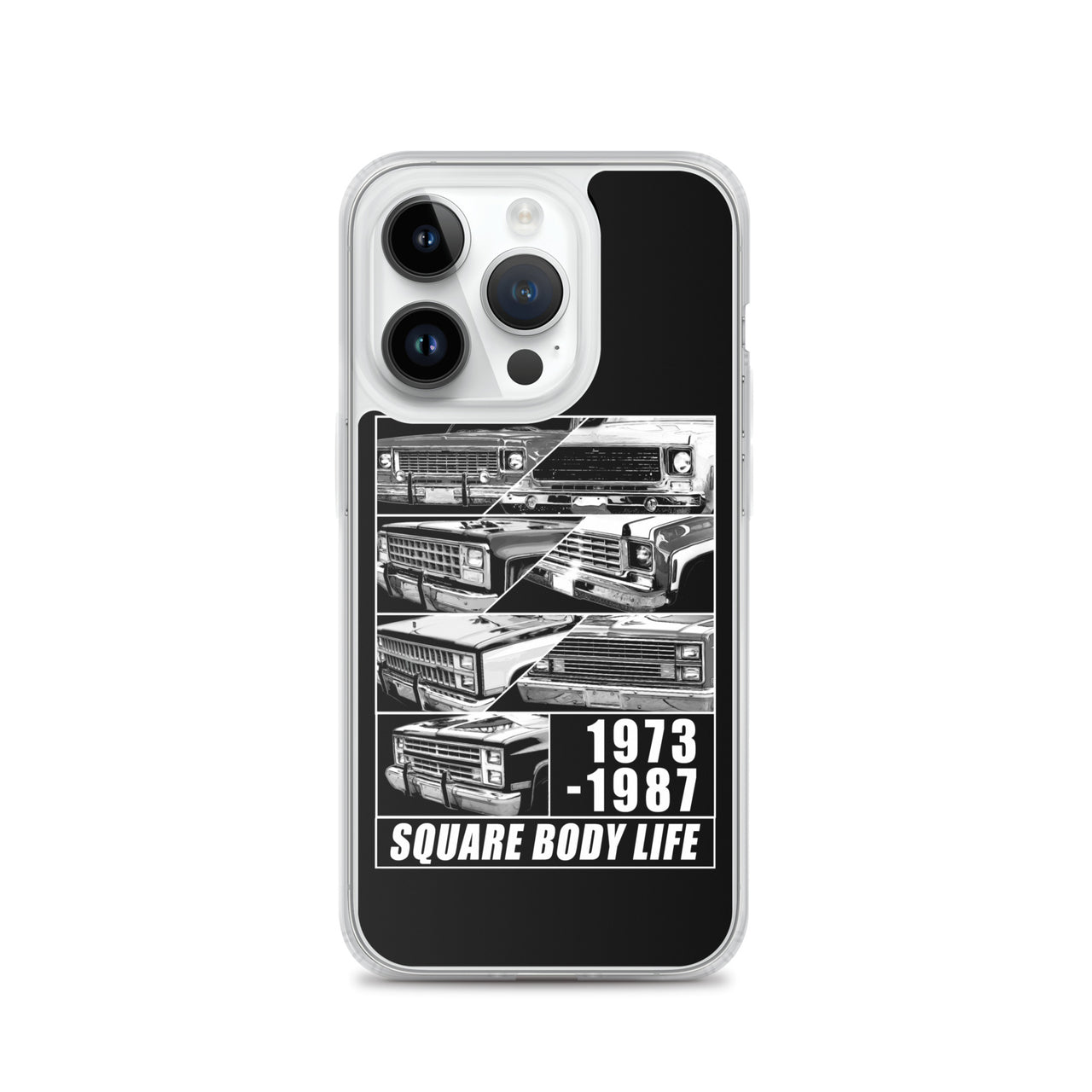 Square Body Truck Grilles Phone Case For iPhone 14 pro