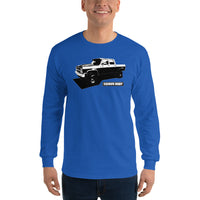 Thumbnail for Crew Cab Square Body Truck Long Sleeve Shirt Modeled in Royal