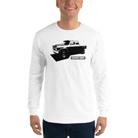 Thumbnail for Crew Cab Square Body Truck Long Sleeve Shirt Modeled in white