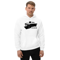 Thumbnail for Squarebody Crew Cab Truck Hoodie modeled in white