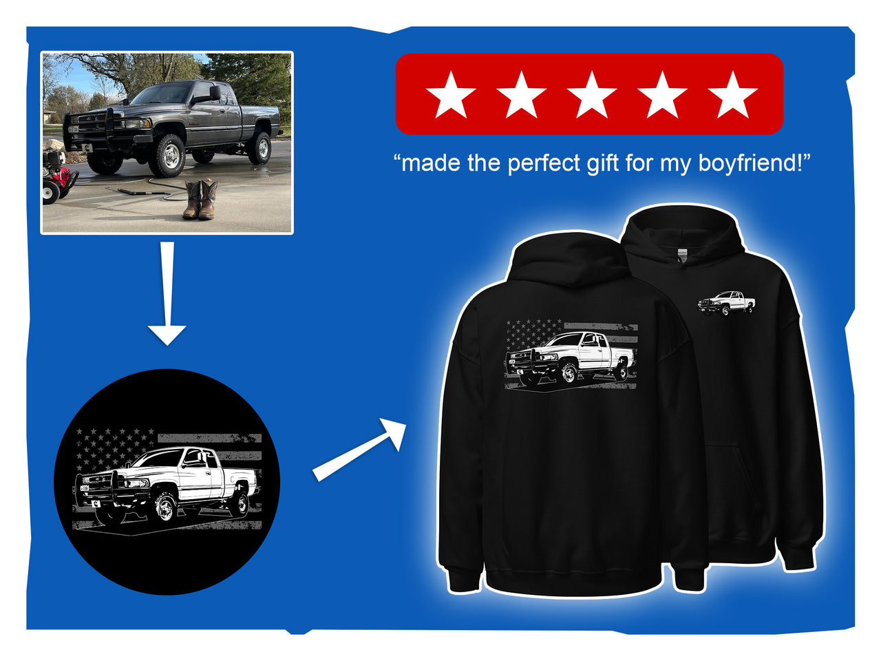 Custom Designed T-Shirt With Your Logo or Vehicle