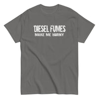 Thumbnail for Diesel Fumes Make Me Horny Truck T-Shirt in grey