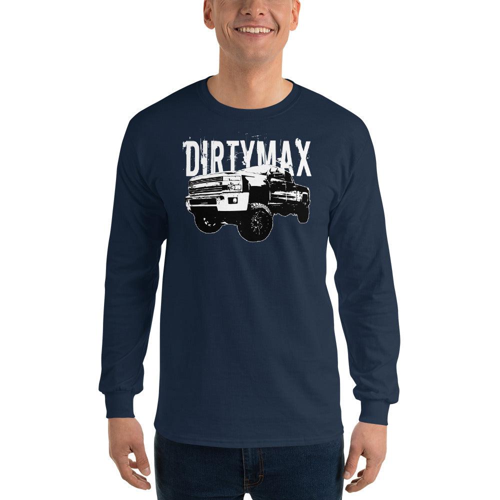 Duramax Long Sleeve T-Shirt modeled in navy