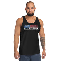 Thumbnail for Duramax Tank Top Patriotic Shirt modeled in black