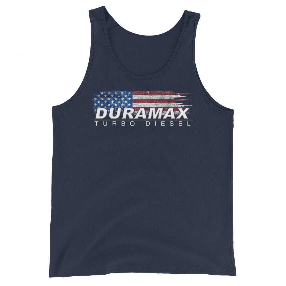 Duramax Tank Top Patriotic Shirt in navy