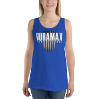 Thumbnail for duramax-tank-top-with-patriotic-design-royal-modeled