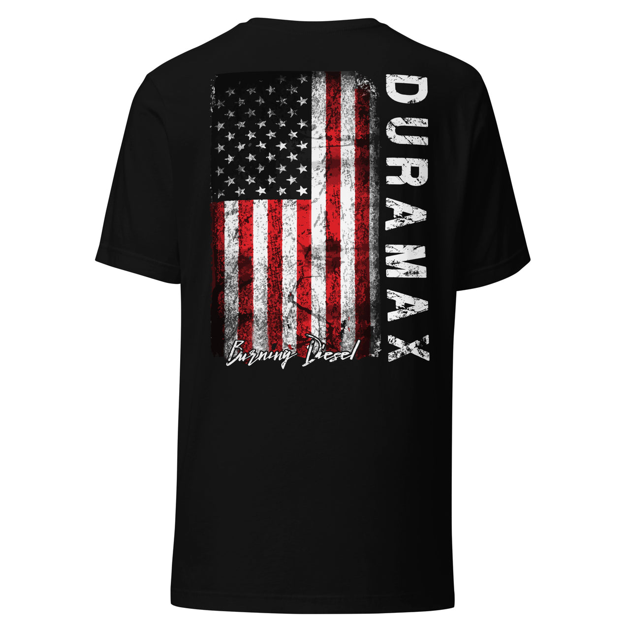 Duramax T-Shirt With American Flag - Improved Shirt Quality and Print Area