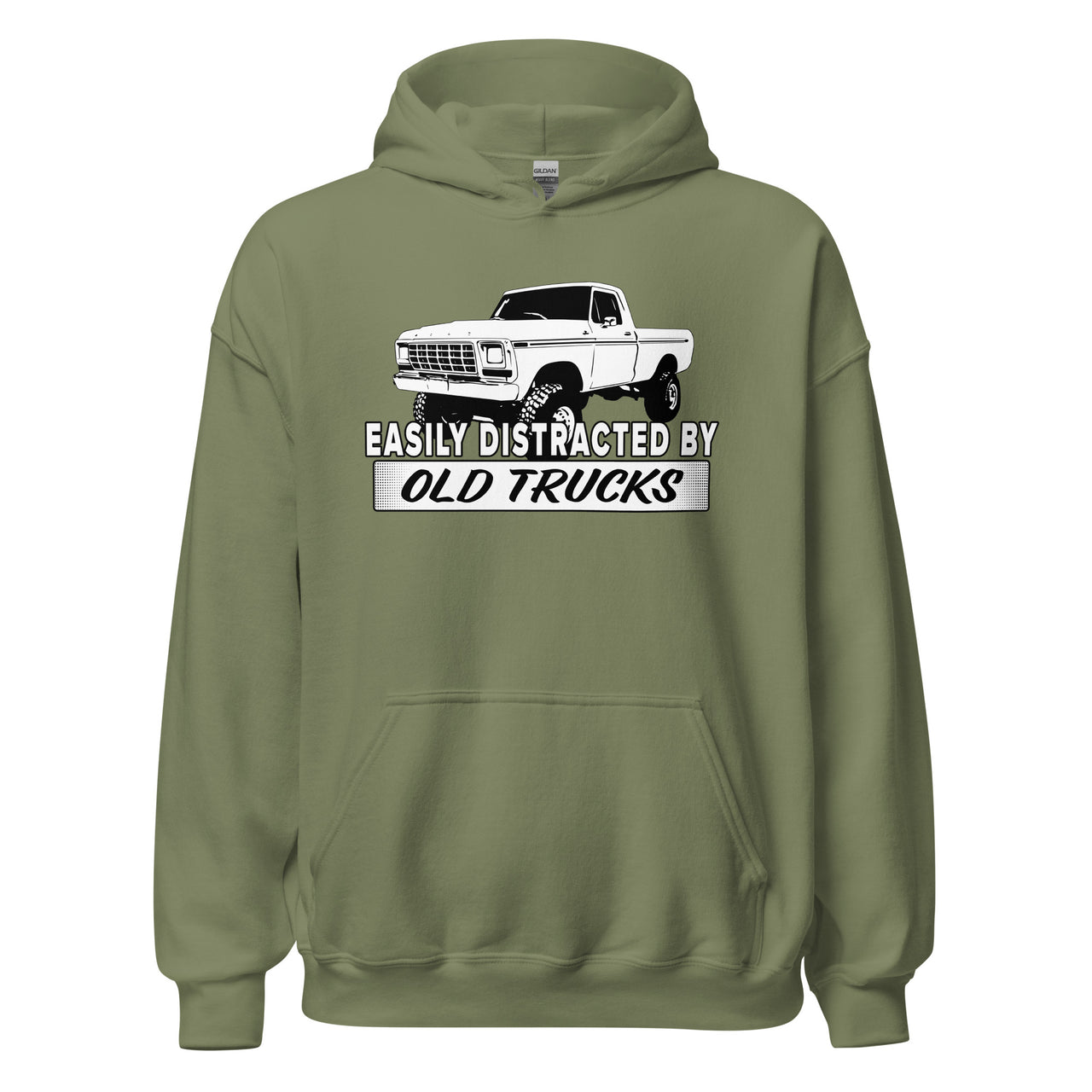 easily-distracted-by-old-trucks-dentside-ford-hoodie-green