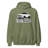 Thumbnail for easily-distracted-by-old-trucks-dentside-ford-hoodie-green