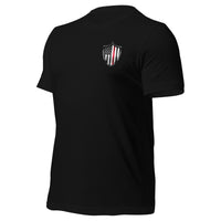 Thumbnail for Fireman Red Line T-Shirt In Honor Of Our Fallen Heroes in black front