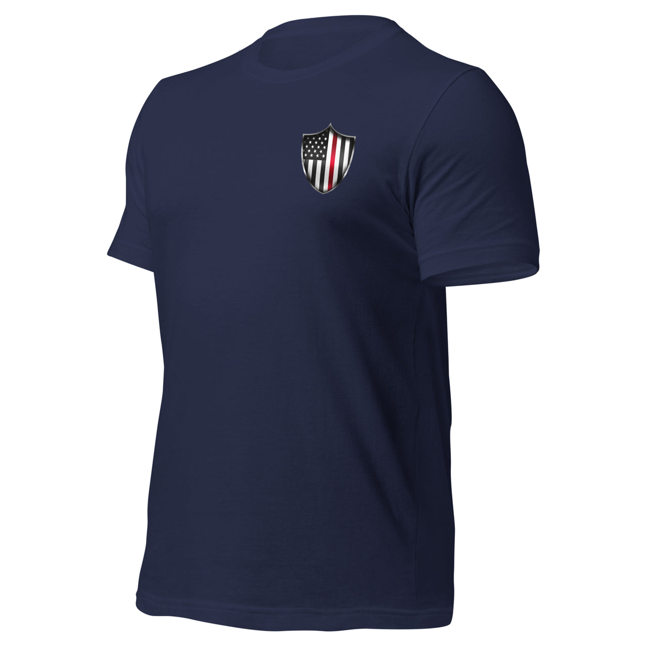 Fireman Red Line T-Shirt In Honor Of Our Fallen Heroes in navy front