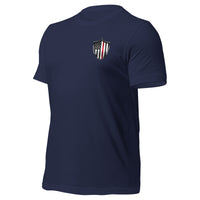 Thumbnail for Fireman Red Line T-Shirt In Honor Of Our Fallen Heroes in navy front