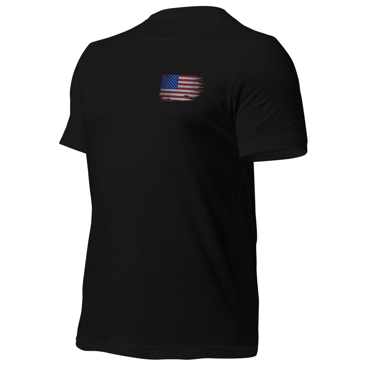Patriotic American Flag T-Shirt - Freedom Is NOT Free - black side