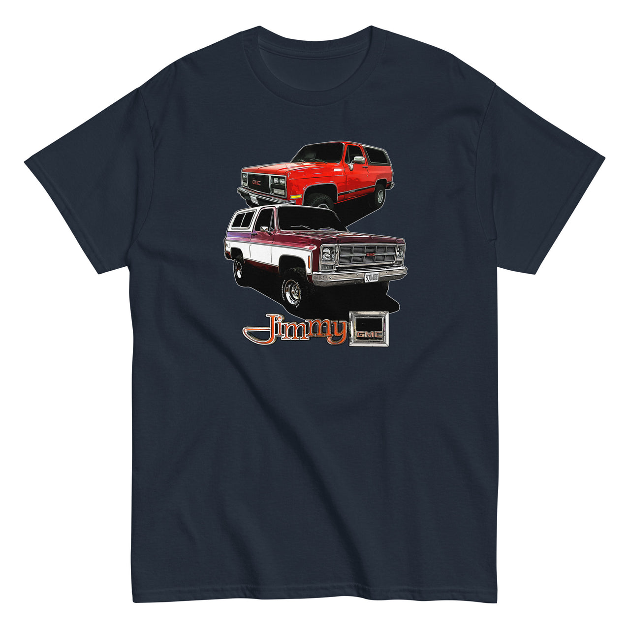 Square Body GMC Jimmy T-Shirt in navy