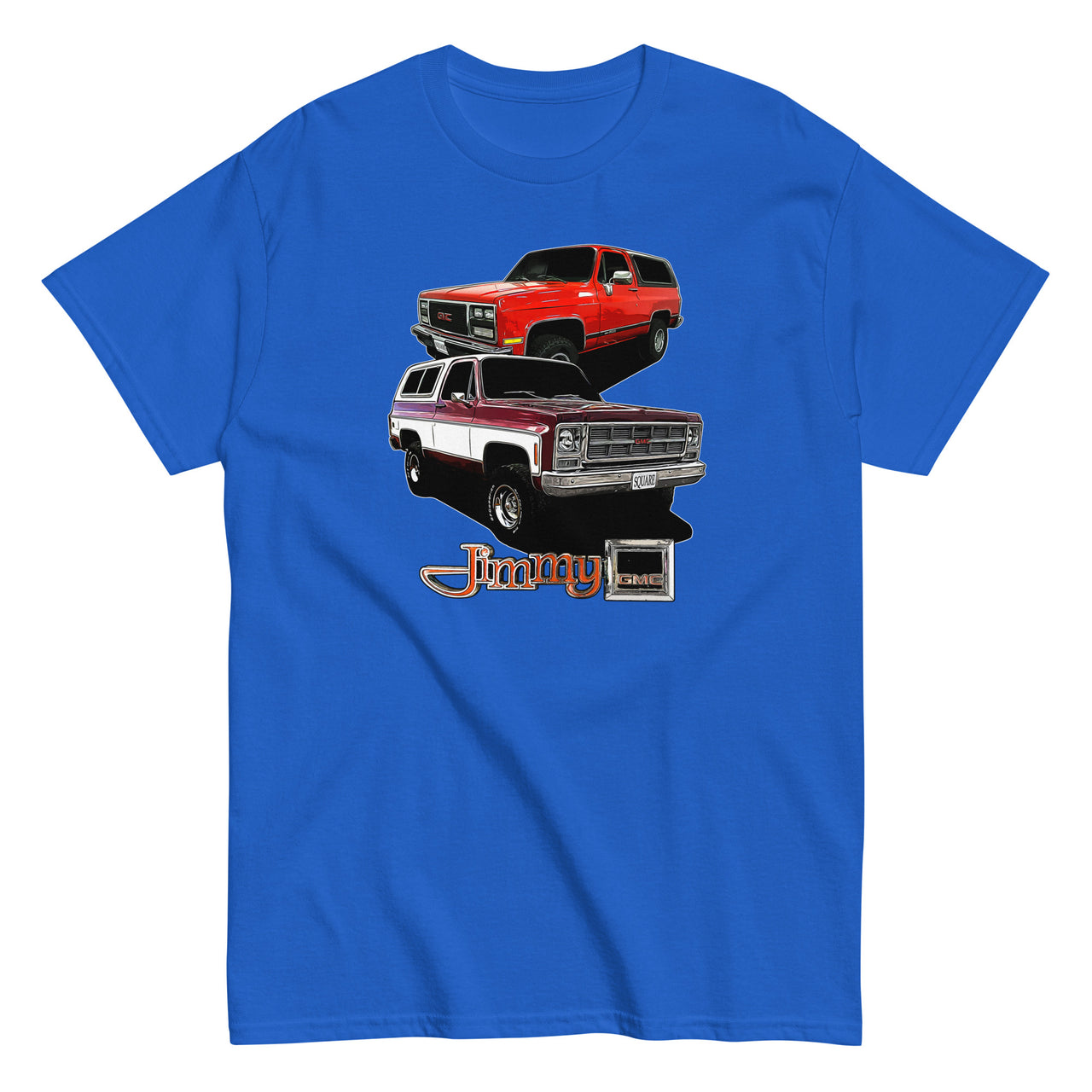 Square Body GMC Jimmy T-Shirt in royal