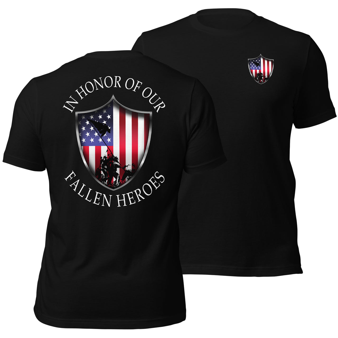 Military T-Shirt In Honor Of Our Fallen Heroes