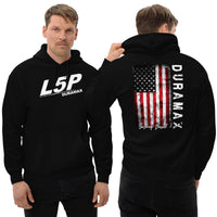 Thumbnail for L5p Duramax Hoodie With American Flag Design-In-Black-From Aggressive Thread