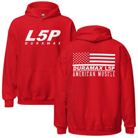Thumbnail for L5P Duramax with American flag design in red