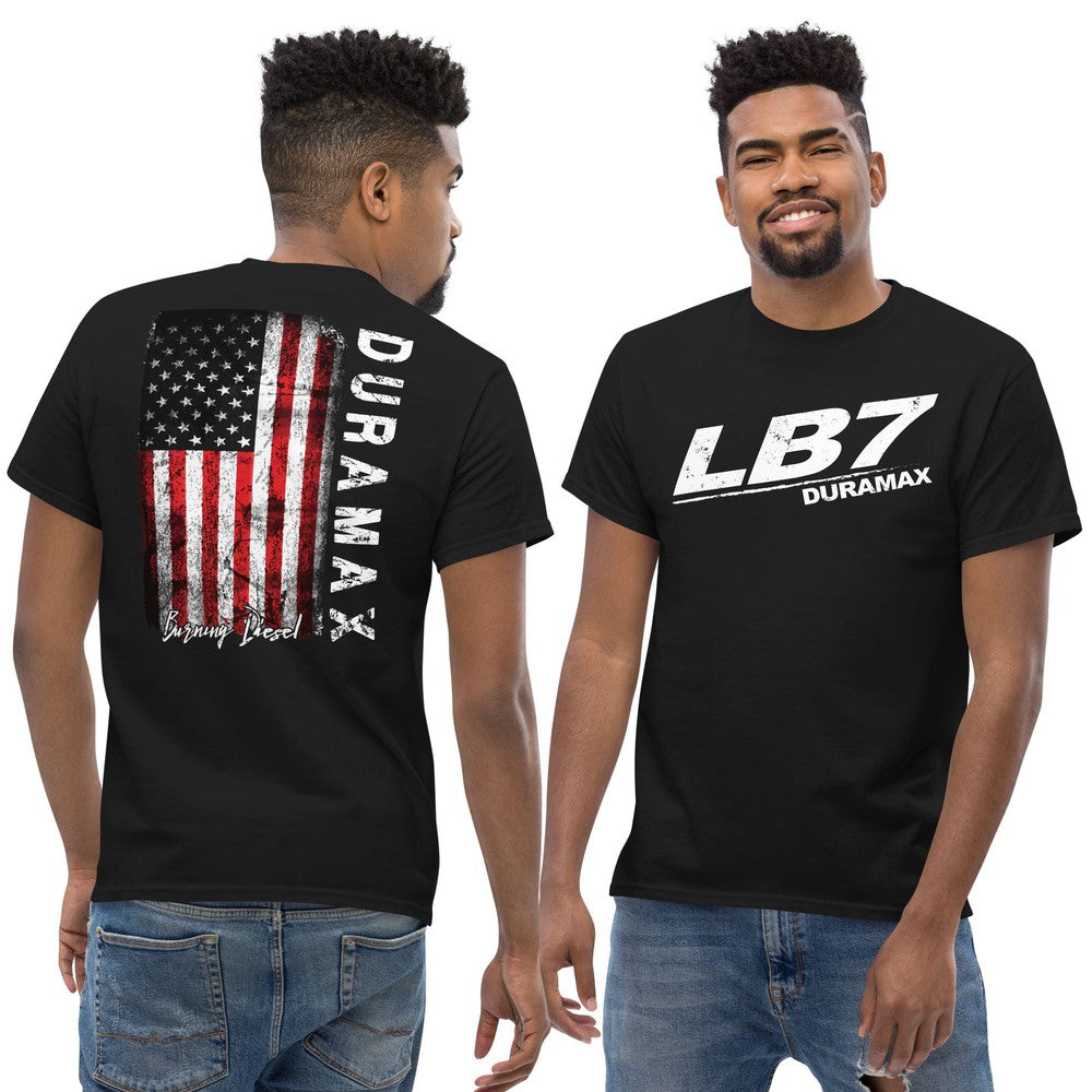 LB7 Duramax T-Shirt modeled in black