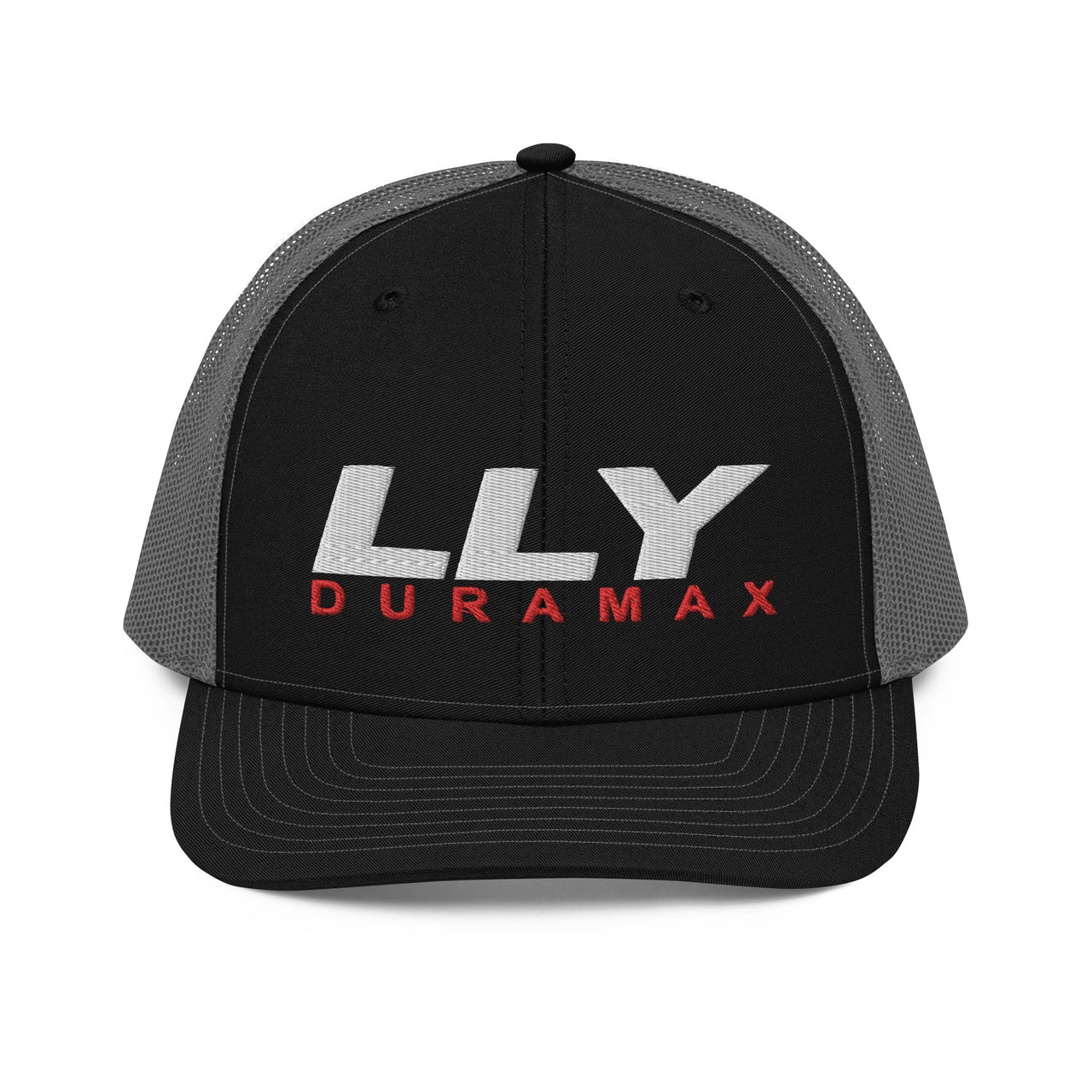 lly-duramax-trucker-cap-black-charcoal-front