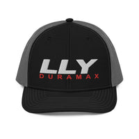 Thumbnail for lly-duramax-trucker-cap-black-charcoal-front