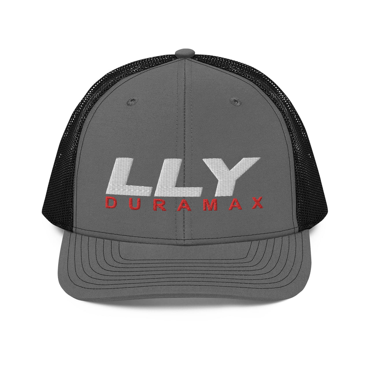 lly-duramax-trucker-cap-charcoal-black-front