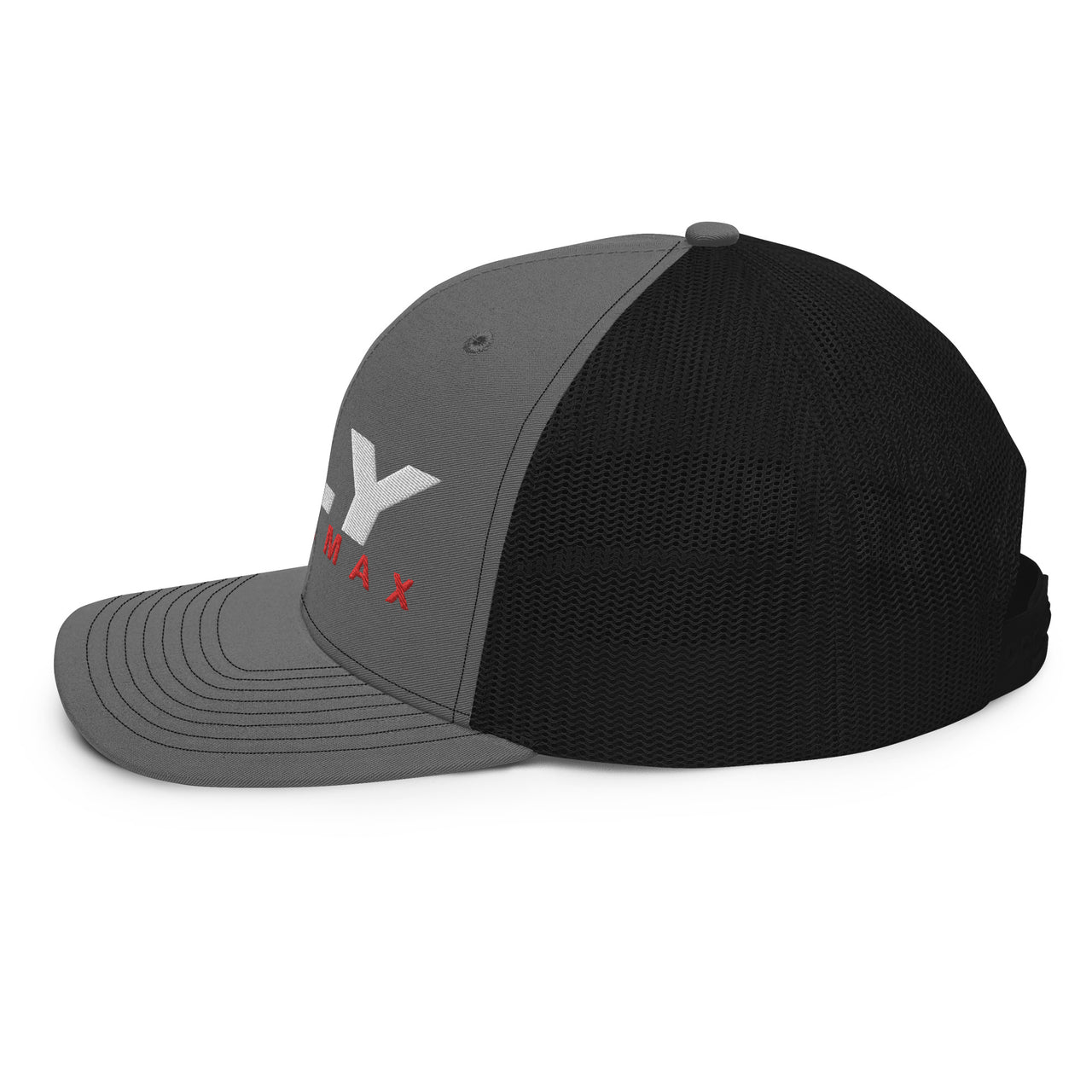 lly-duramax-trucker-cap-charcoal-black-left-front-trucker-cap-charcoal-black-left-side