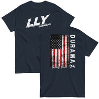 Thumbnail for LLY Duramax T-Shirt With American Flag Design - color navy