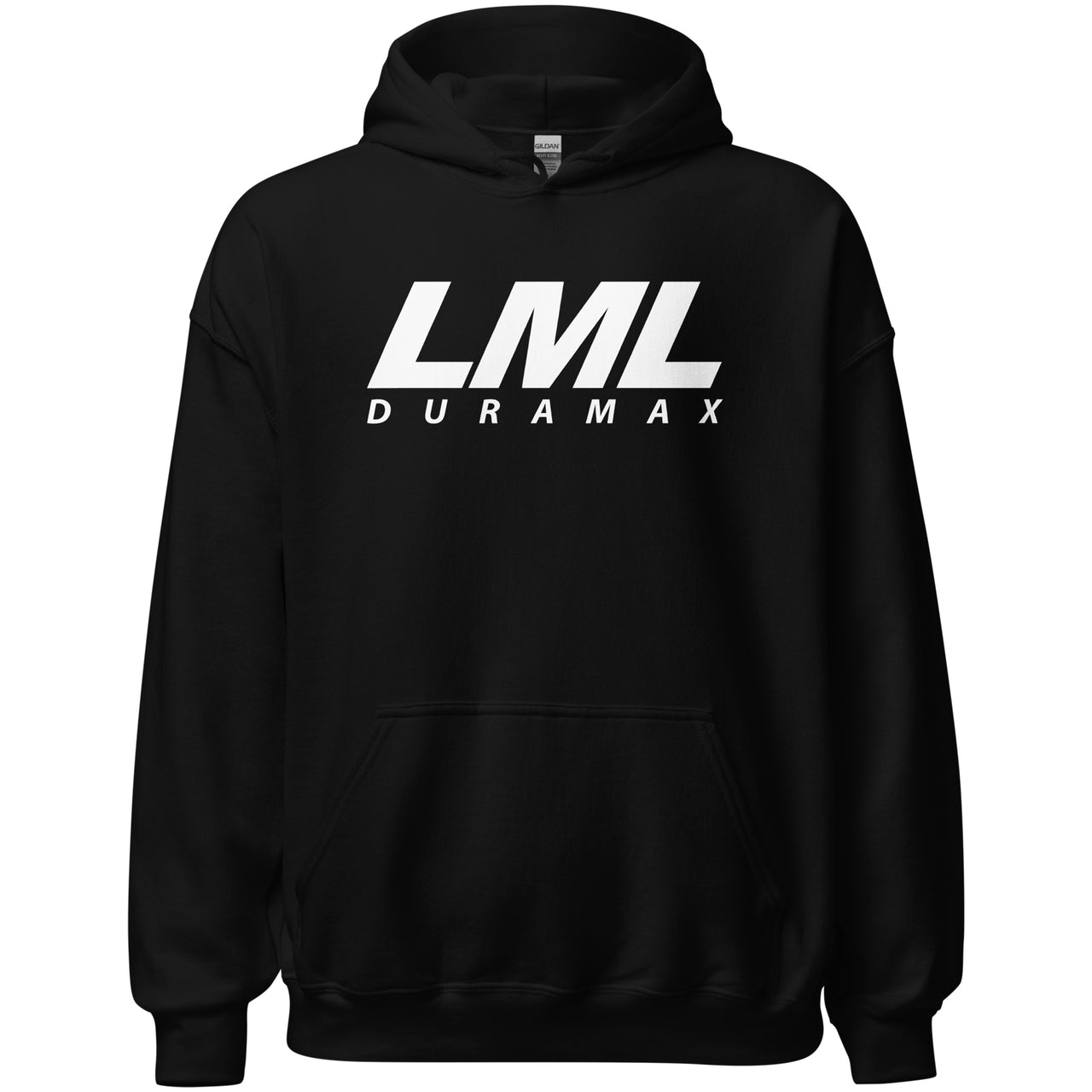 LML Duramax Hoodie, Diesel Truck American Flag Sweatshirt-In-Black-From Aggressive Thread