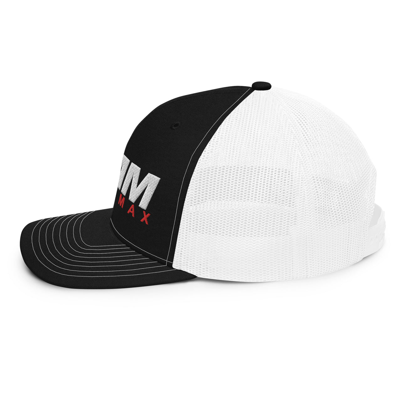 lmm-duramax-trucker-cap-black-white-left