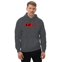 Thumbnail for LS GM 6.2 LS3 Engine Hoodie modeled in dark heather
