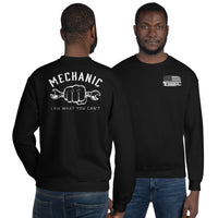 Thumbnail for Mechanic Sweatshirt - I Fix What You Cant - Crew Neck - modeled in black
