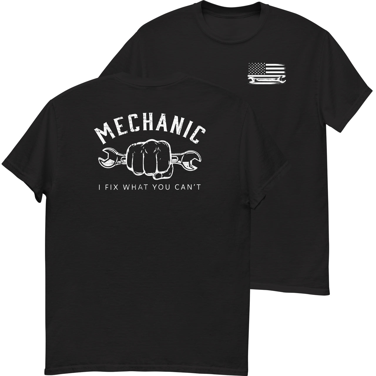 Mechanic T-Shirt - I Fix What You Cant in black