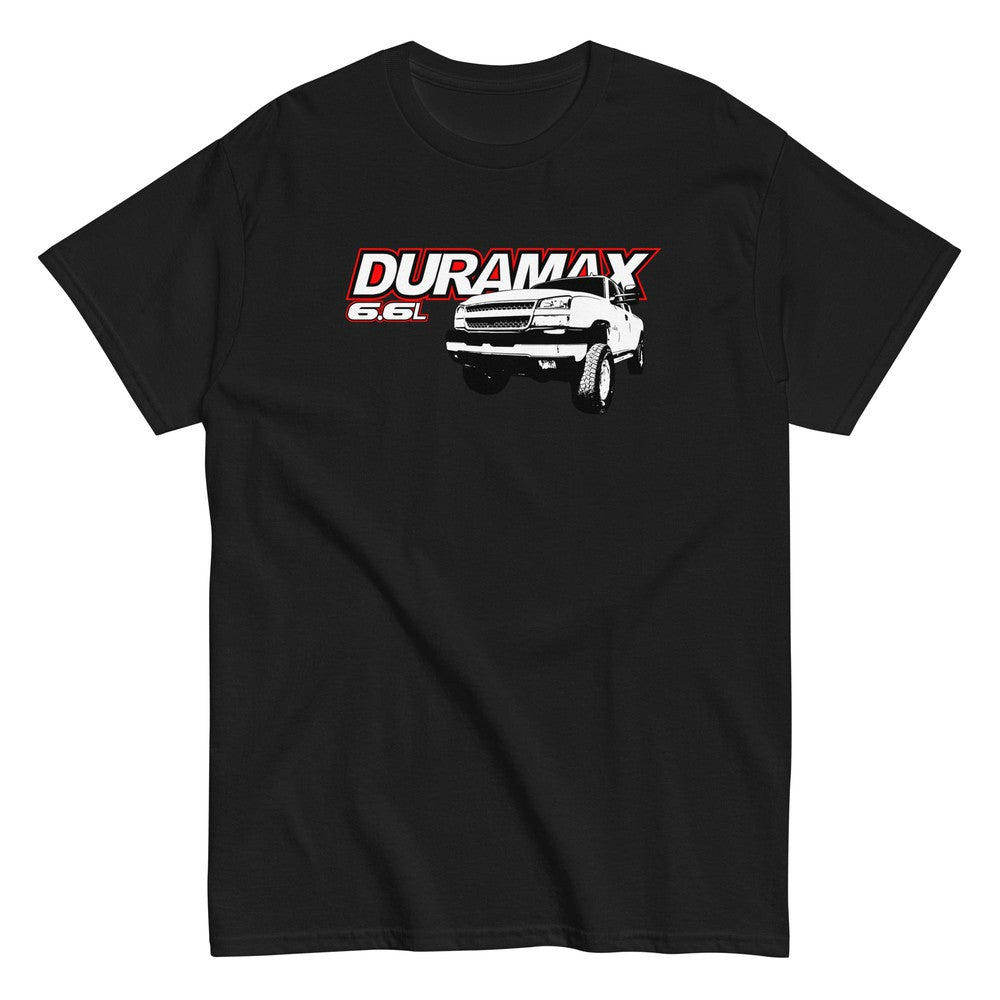 Duramax 6.6l T-Shirt With 04-07 Cat Eye-In-Black-From Aggressive Thread
