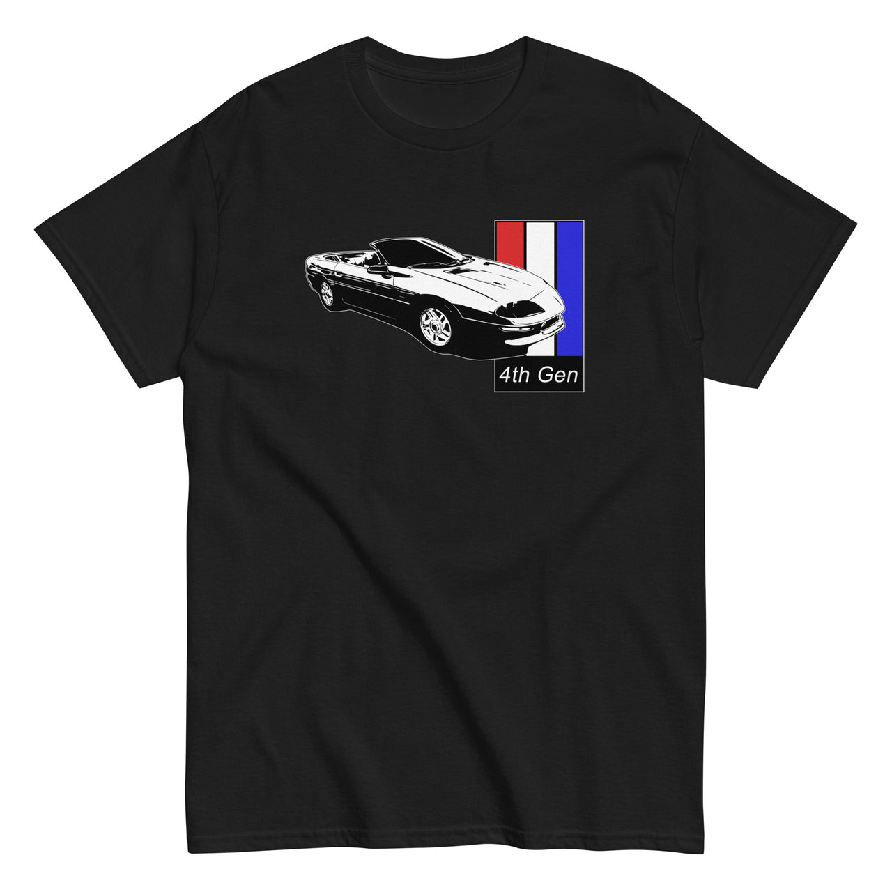 4th Gen Camaro Convertible T-Shirt in black