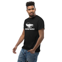 Thumbnail for Man modeling a 1972 Chevelle T-Shirt American Muscle Car Tee in black