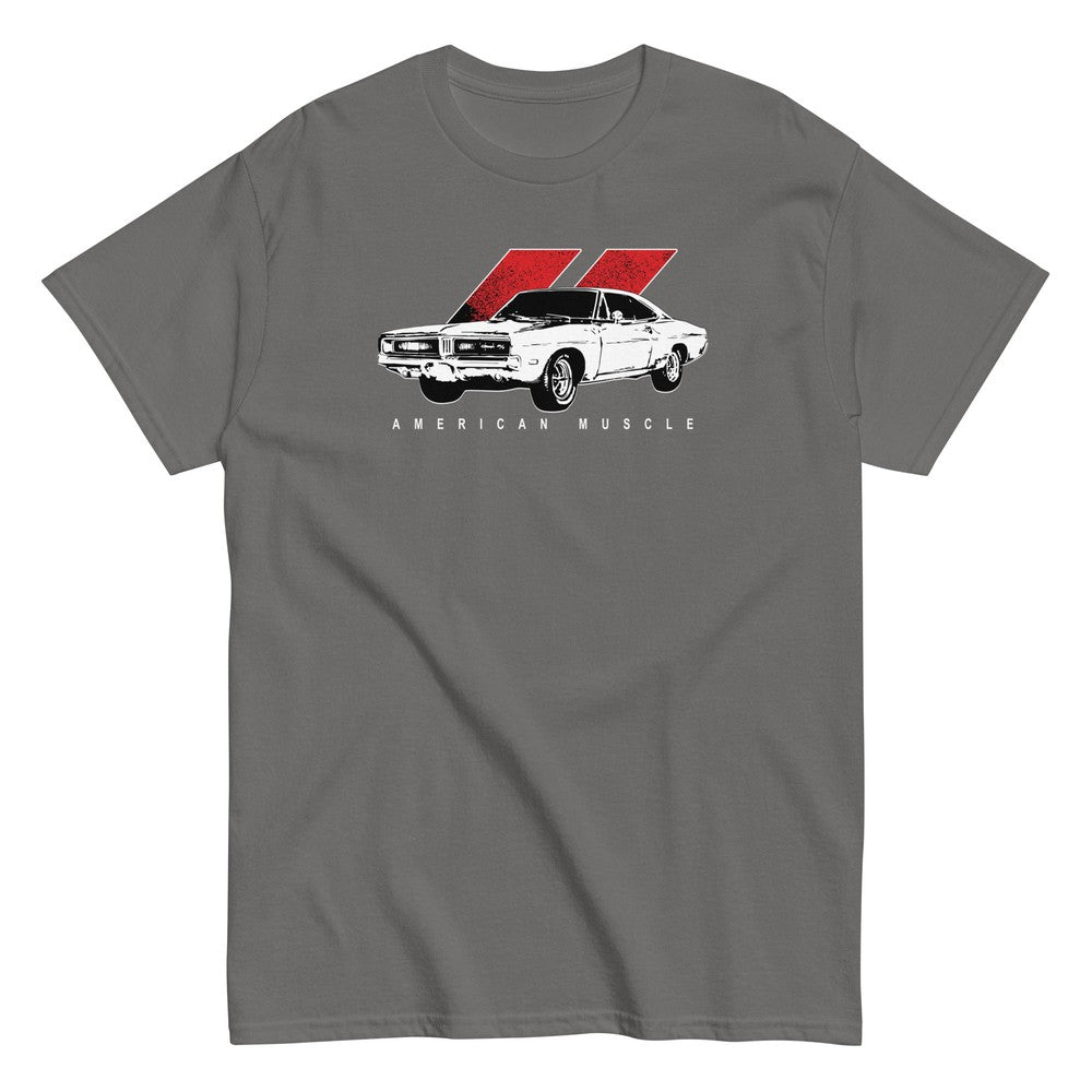 69 Charger RT Muscle Car T-Shirt in grey