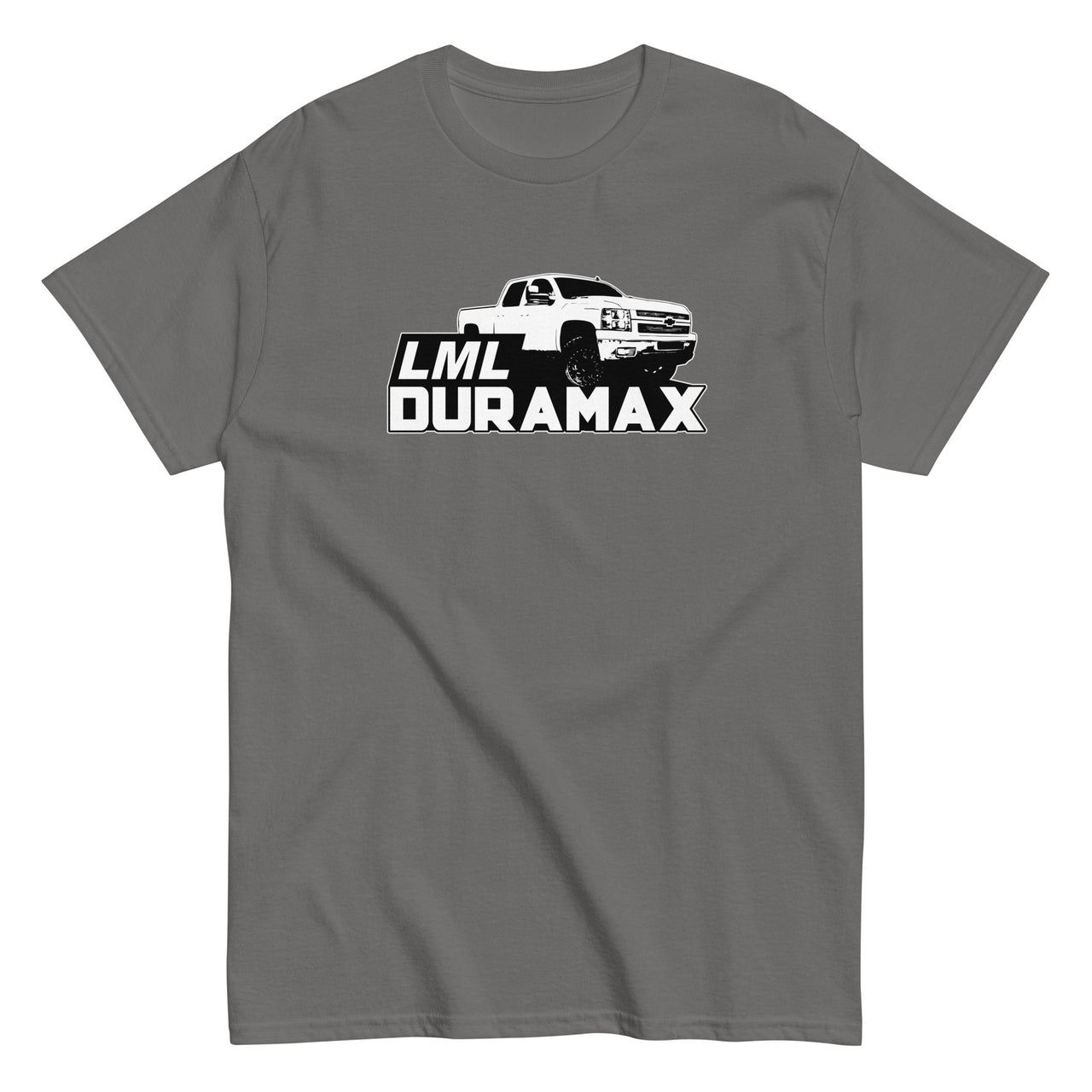 Early LML Duramax Truck T-Shirt-In-Charcoal-From Aggressive Thread