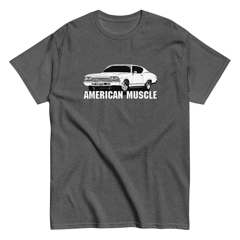 1969 chevelle t-shirt in grey